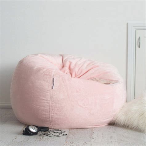 blush pink bean bag|Fur Velvet Bean Bag .